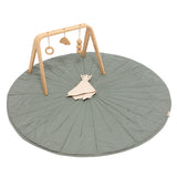 Acadian/Dove - Linen Quilted Playmat - HoneyBug 