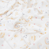 Stretch Knit Swaddle Blanket 2 Pack - Rainbows - HoneyBug 