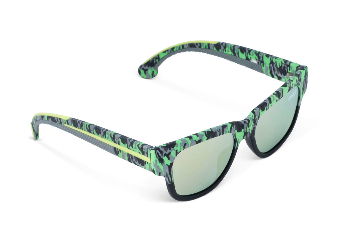 Camo Calm Sky Fire Island Kids' Sunglasses - HoneyBug 
