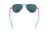 Suntan Turquoise Hampton Beach Kids' Sunglasses - HoneyBug 