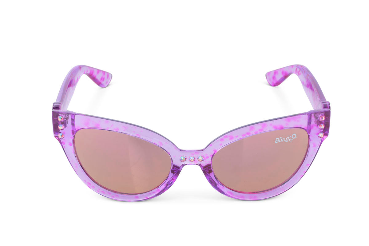 Misty Magenta Malibu Beach Kids' Sunglasses - HoneyBug 