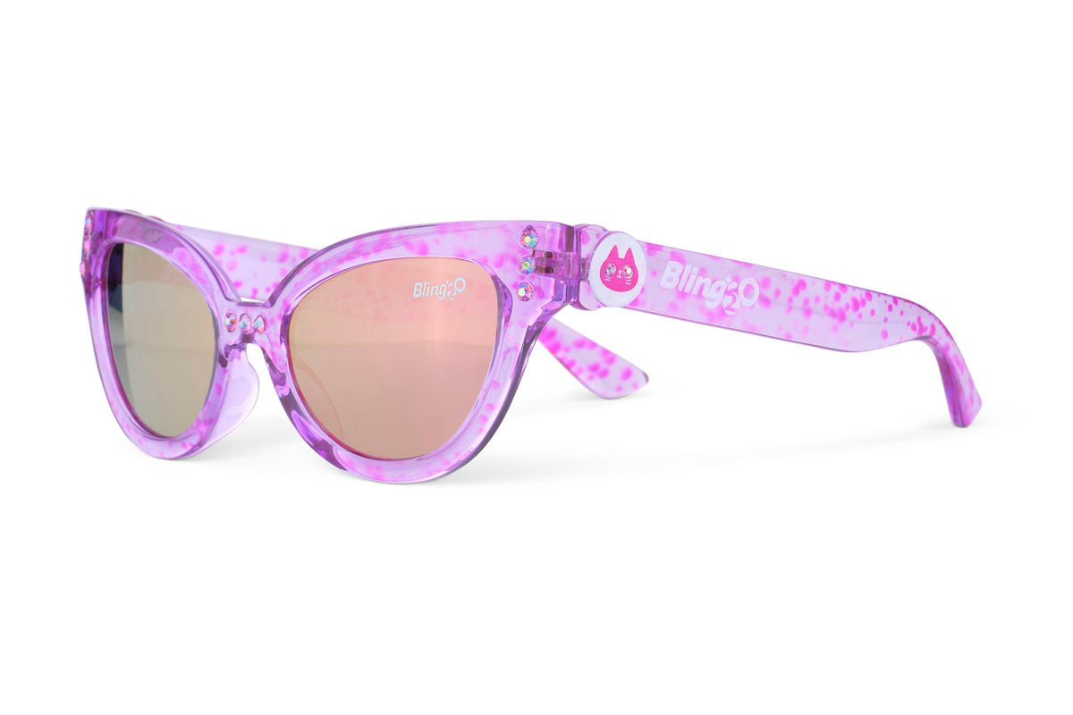 Misty Magenta Malibu Beach Kids' Sunglasses - HoneyBug 