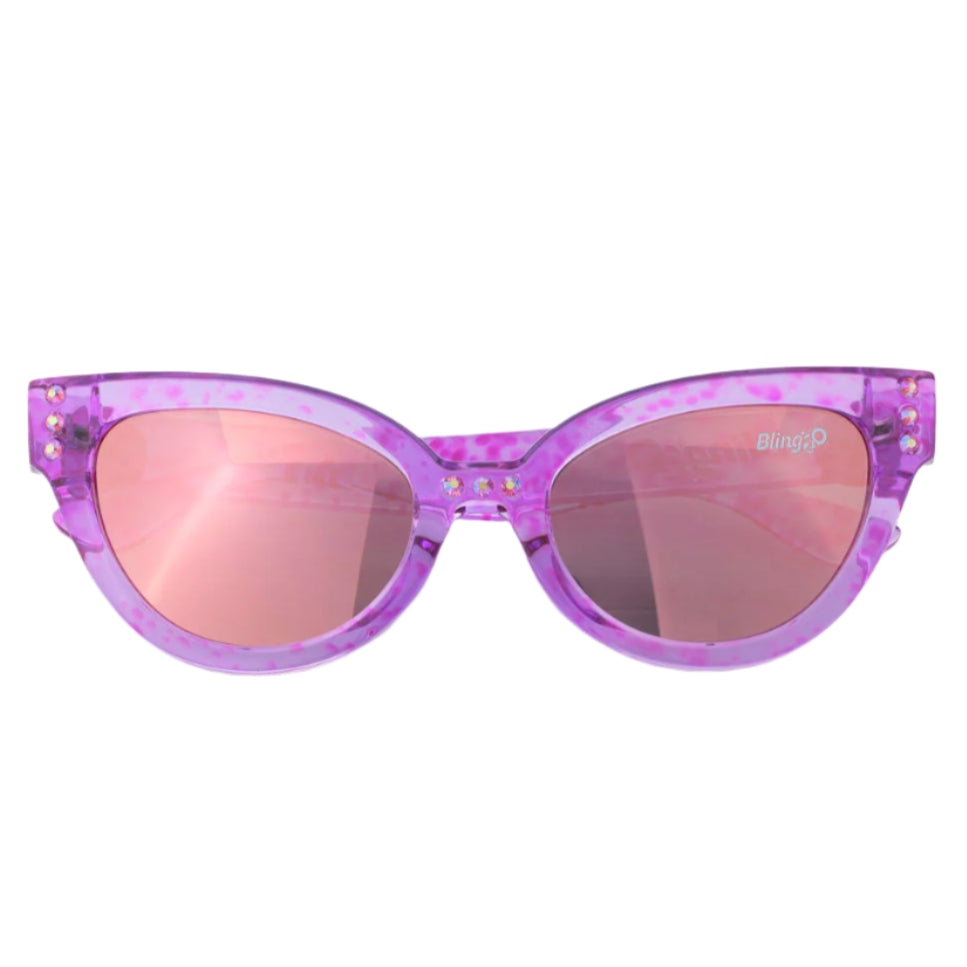 Misty Magenta Malibu Beach Kids' Sunglasses - HoneyBug 