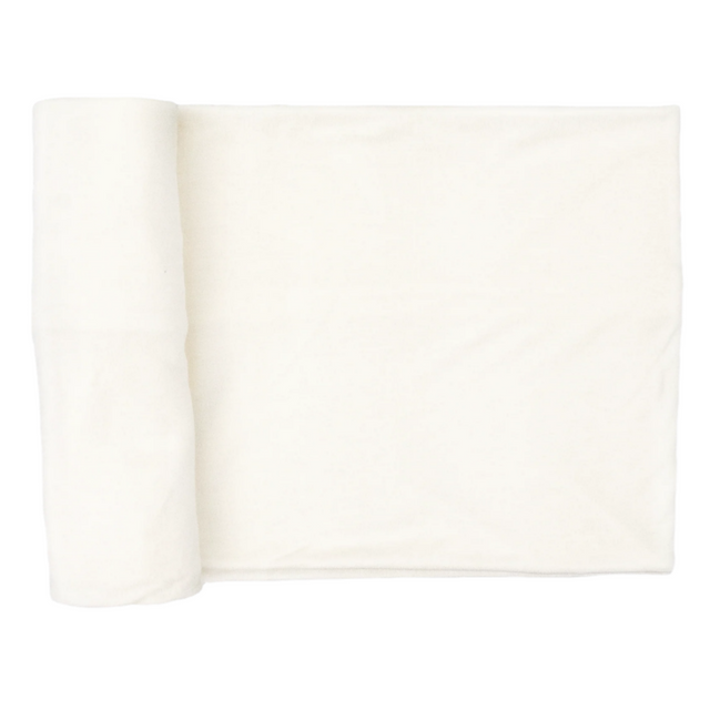 Stretch Knit Swaddle Blanket - White - HoneyBug 
