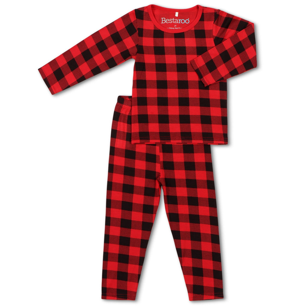 Black & Red Plaid Pajama - HoneyBug 
