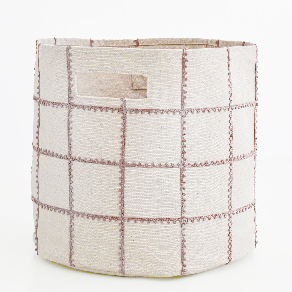 Storage Basket Mesh Lace - Pecan - HoneyBug 
