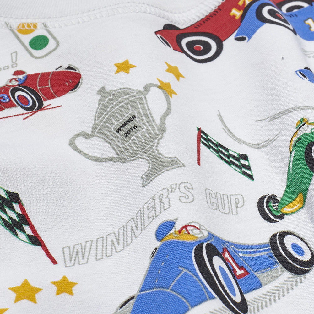 Vintage Racecars Pajamas - HoneyBug 