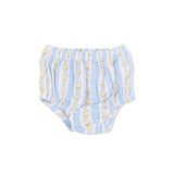 Odalys Floral Stripe - Puff Sleeve Dress with Bloomer