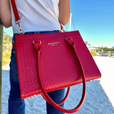 The Montrose Diaper Bag Tote - Cardinal