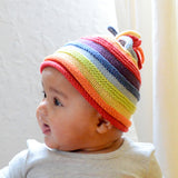 Rainbow Stripey Hat - HoneyBug 