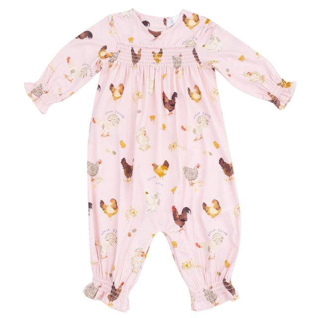 Ruffle Sleeve Romper - HoneyBug 