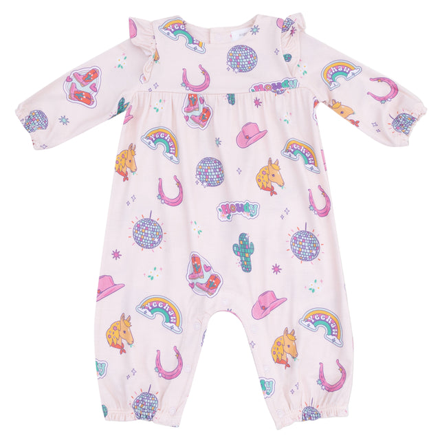 Ruffle Sleeve Romper - HoneyBug 