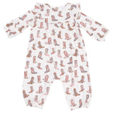 Ruffle Sleeve Romper - HoneyBug 