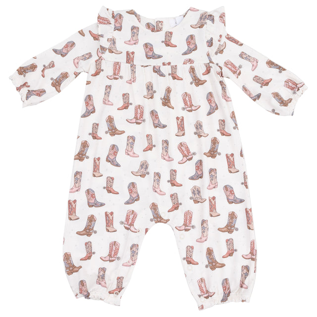 Ruffle Sleeve Romper - HoneyBug 