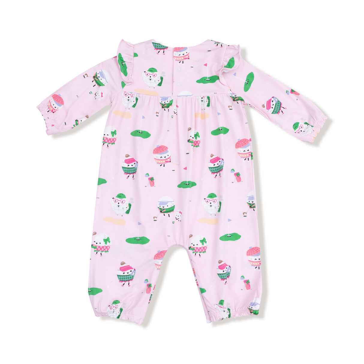 Ruffle Sleeve Romper - HoneyBug 