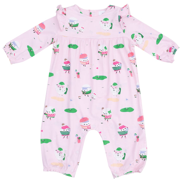 Ruffle Sleeve Romper - HoneyBug 