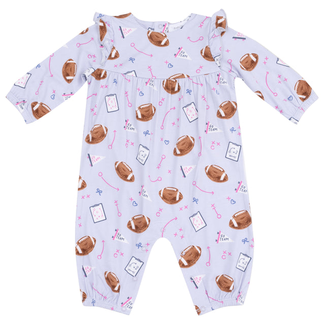 Ruffle Sleeve Romper - HoneyBug 