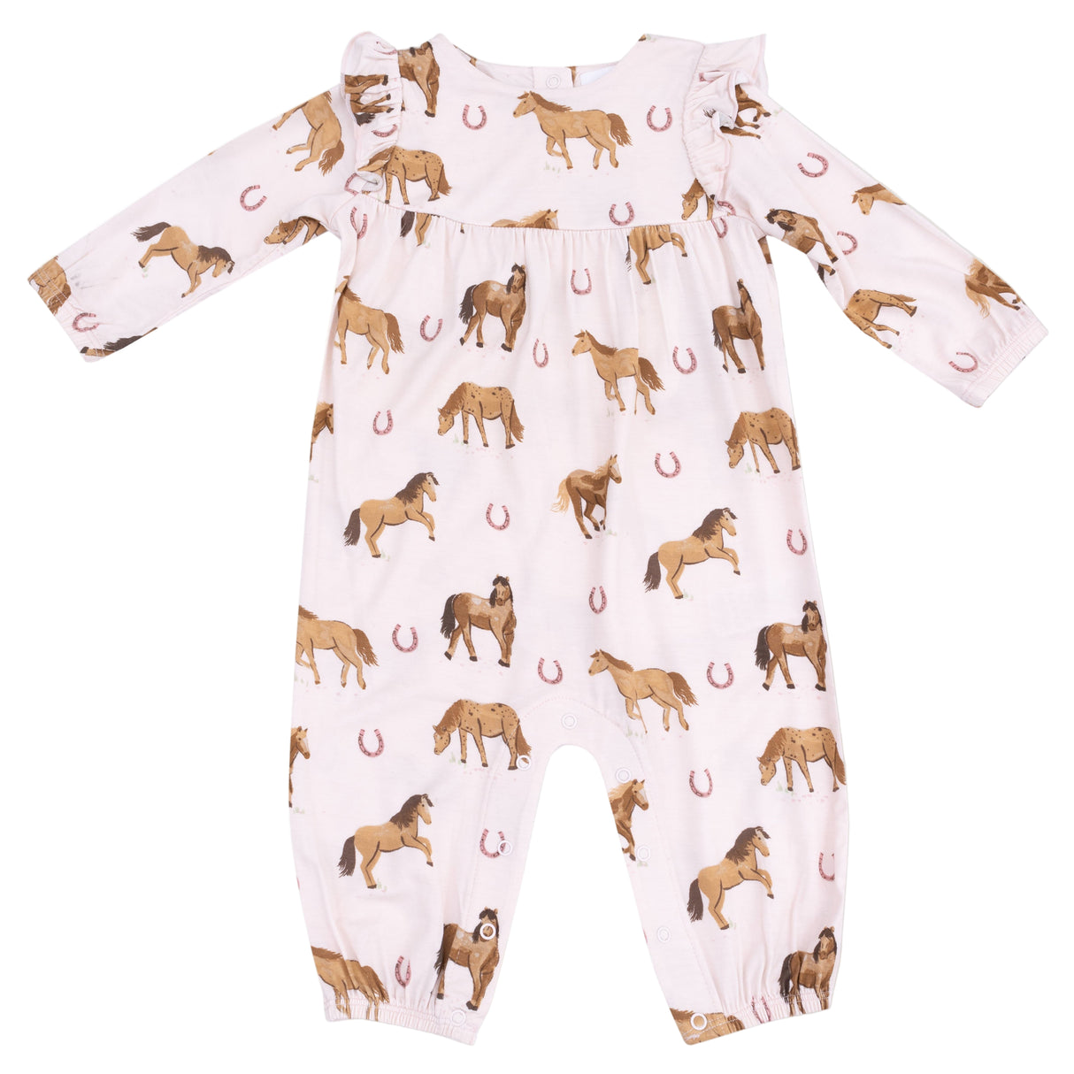 Ruffle Sleeve Romper - HoneyBug 