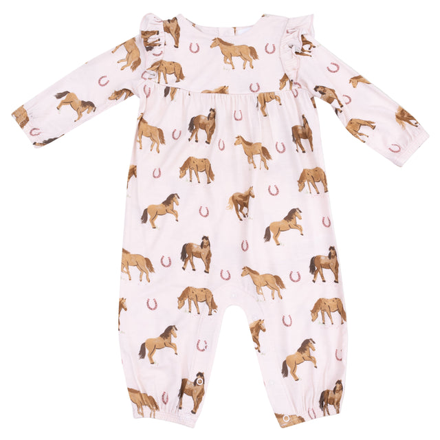 Ruffle Sleeve Romper - HoneyBug 