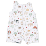 Cute Farm Animals Uni - Sleeveless Shortie Romper