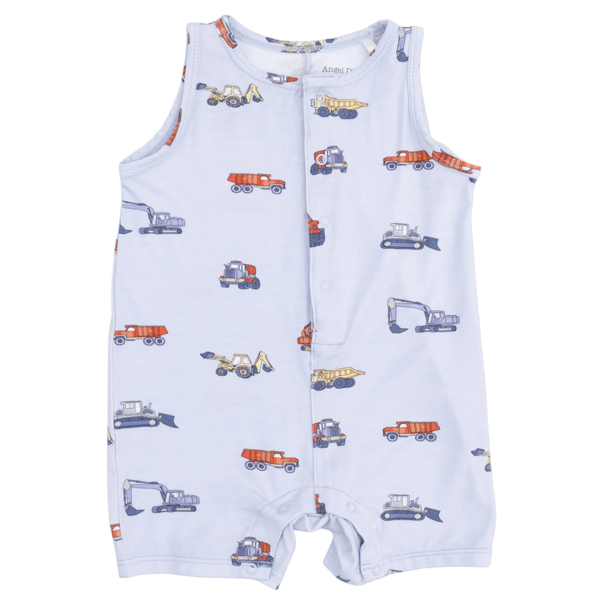 Construction Vehicles - Sleeveless Shortie Romper