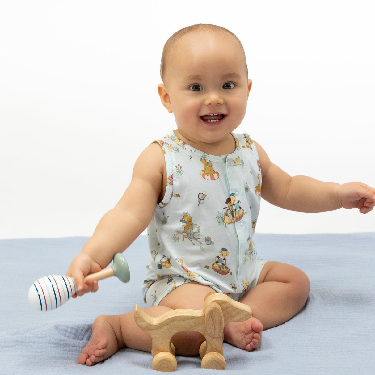 Lake Buddy Dogs - Sleeveless Shortie Romper