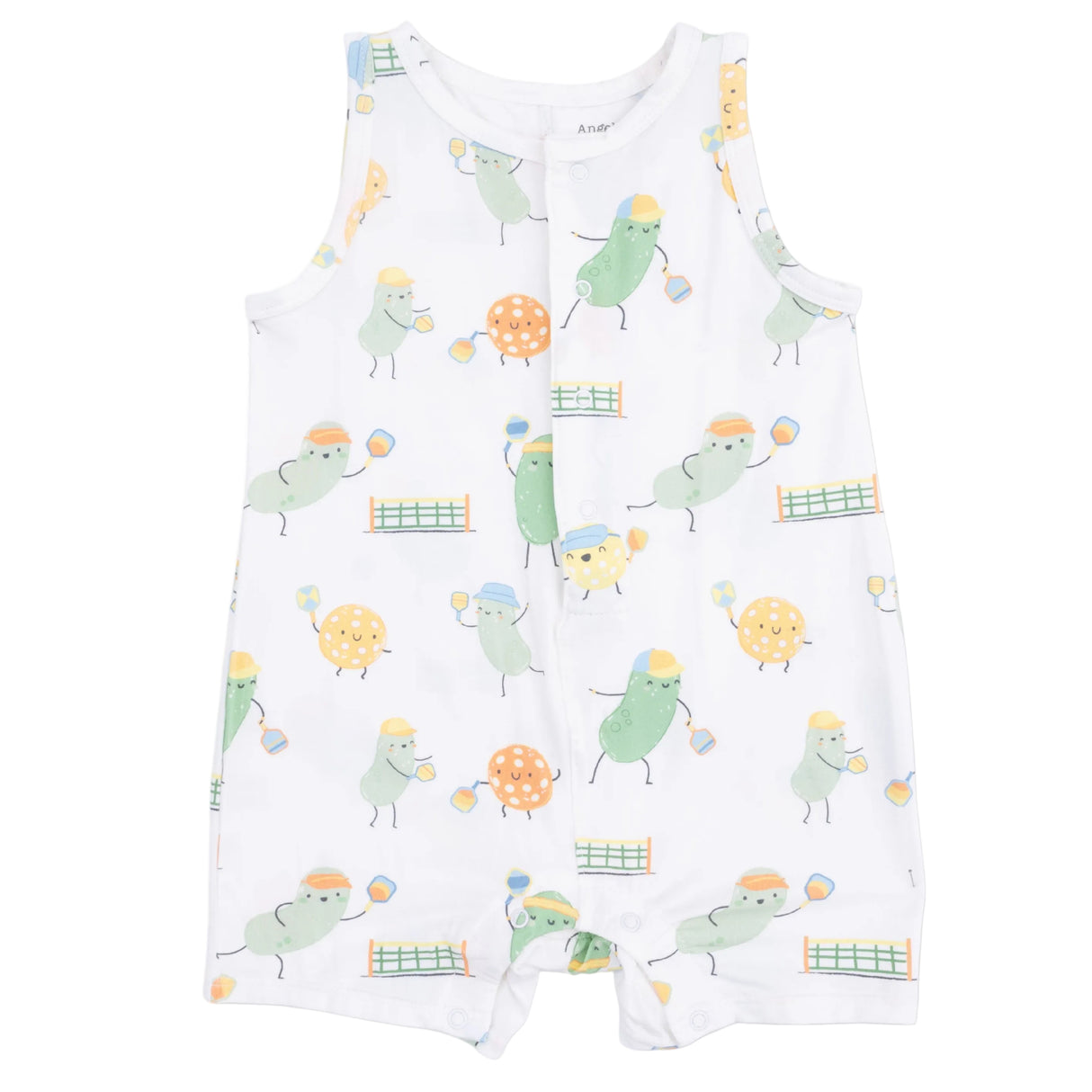 Pickles Playing Pickleball - Sleeveless Shortie Romper