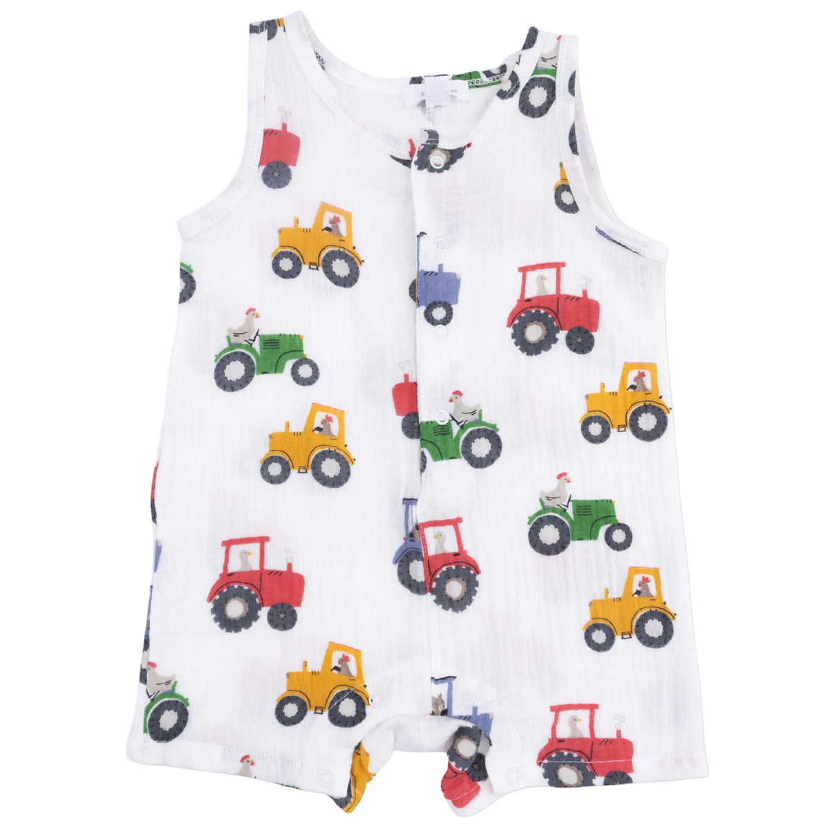 Tractor Friends - Sleeveless Shortie Romper