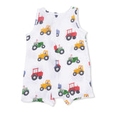 Tractor Friends - Sleeveless Shortie Romper