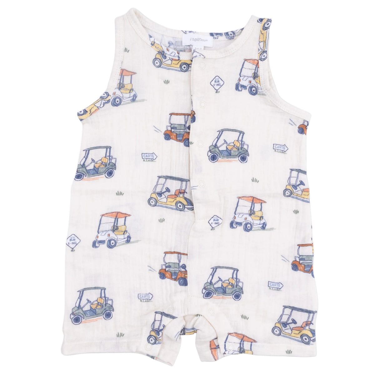 Zooming Golf Carts - Sleeveless Shortie Romper