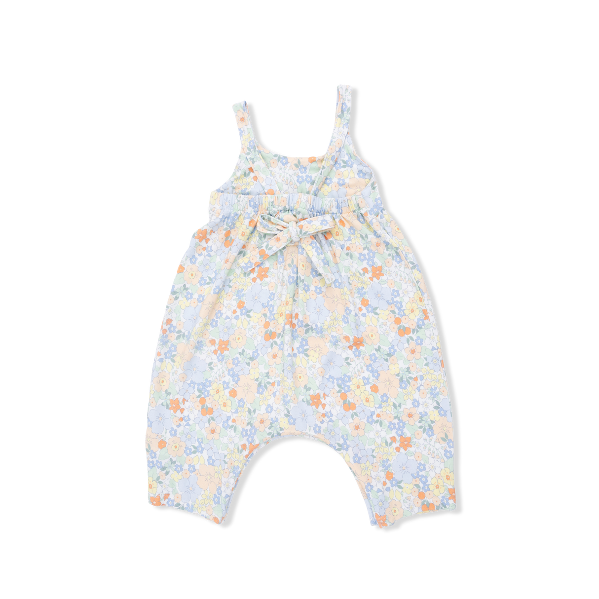 Georgia Floral - Tie Back Romper & 2 Pack Hair Bow Set