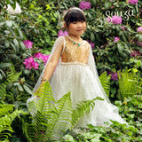 Dorianne Gold Fairy Dress for Kids - Carnival & Festive Use - Size 5-7 yrs