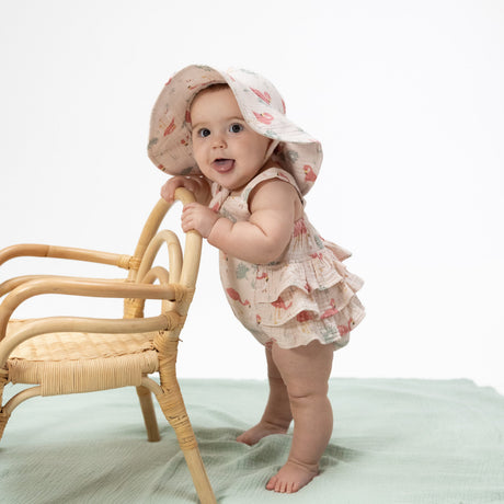 Flamingos - Ruffle Sunsuit