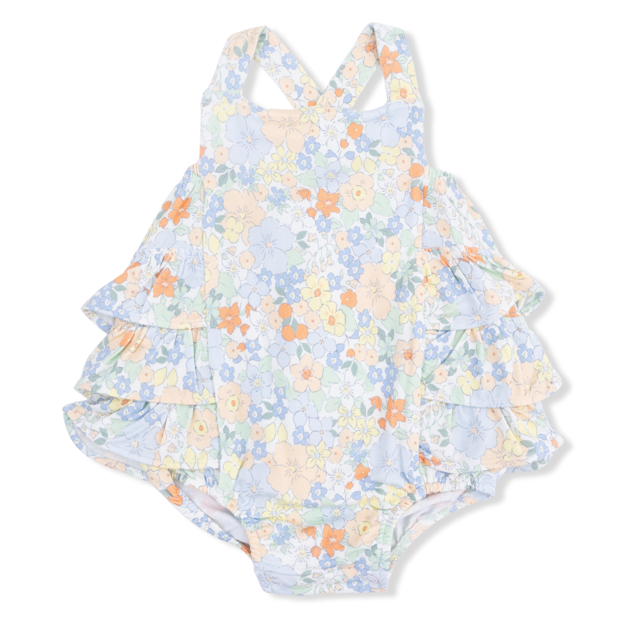 Georgia Floral - Ruffle Sunsuit