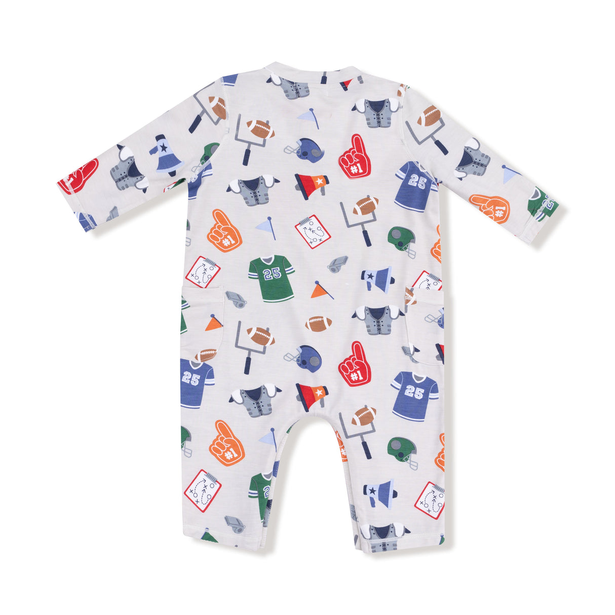 Uni Romper - Game Day Grey - HoneyBug 