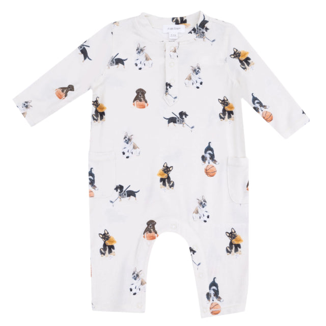 Uni Romper - Sporty Puppies - HoneyBug 