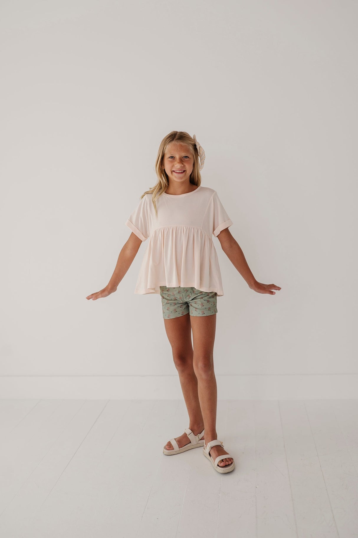 Girl's Printed Twill Shorts