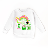 Lucky Doodles Rainbow Pot of Gold Sweatshirt