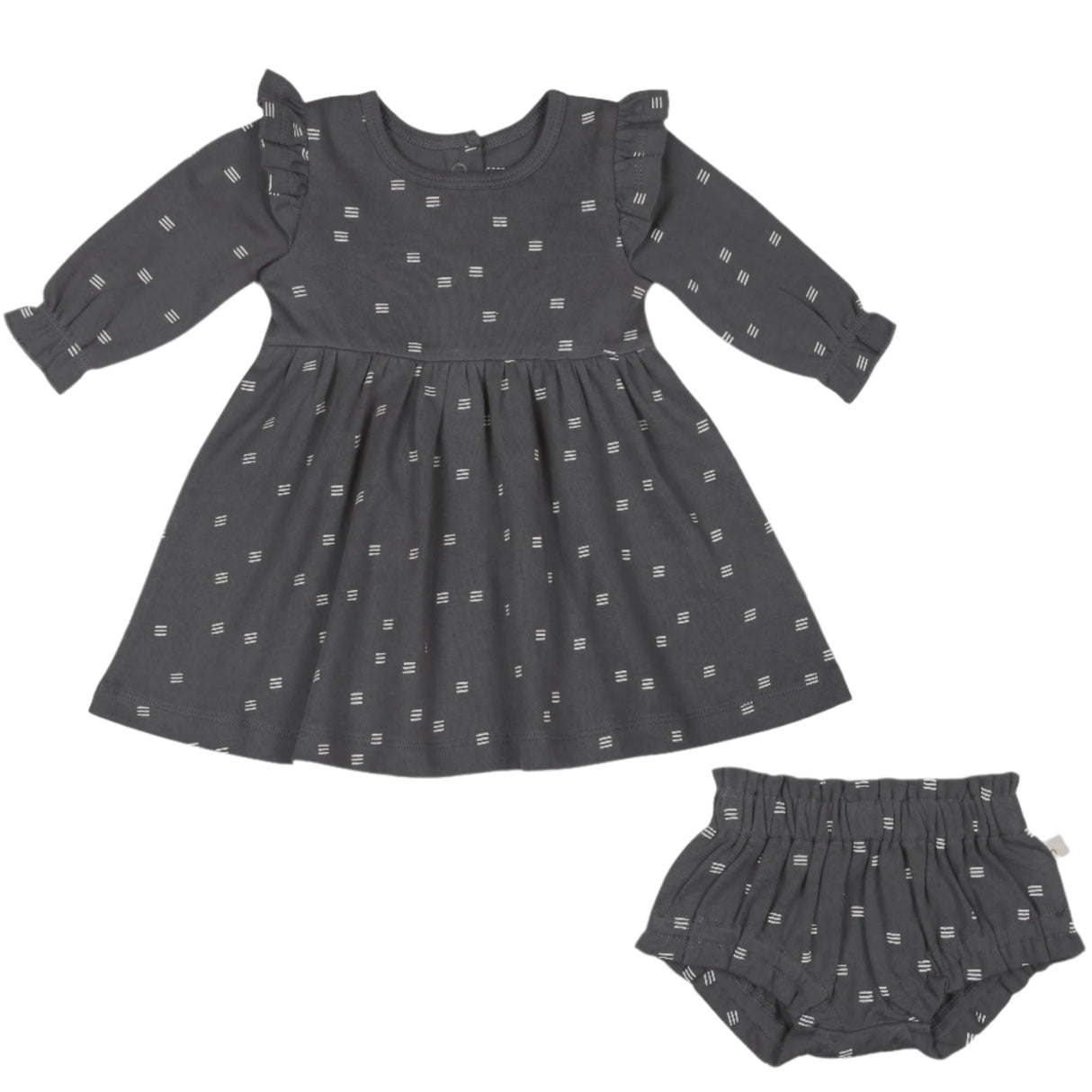 Organic Ruffle Dress - Tribe - HoneyBug 