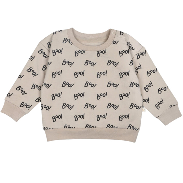 Organic Fleece Sweatshirt - Boo - HoneyBug 