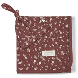 Organic Swaddle Blanket & Hat - Winter Bloom - HoneyBug 
