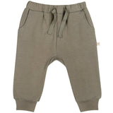 Organic Fleece Jogger Pants - Olive - HoneyBug 