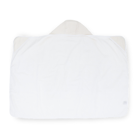 Toddler Hooded Towel - Tan Gingham - HoneyBug 
