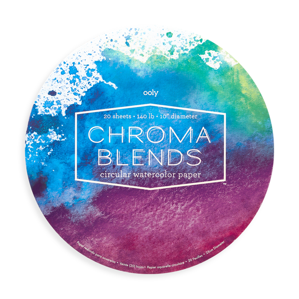 Chroma Blends Circular Watercolor Paper by OOLY - HoneyBug 