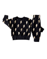 Jogger Set | Black Bolts - HoneyBug 