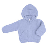 Chenille - Dusty Blue Hooded Jacket