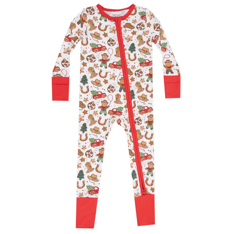 Convertible Romper - Cowboy Christmas - HoneyBug 