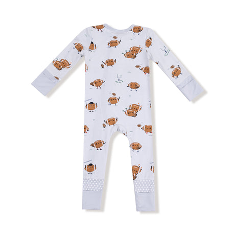 Convertible Romper - Footballs Playing Football - HoneyBug 