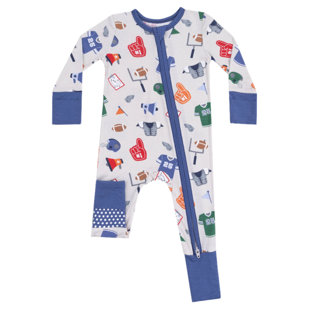 Convertible Romper - Game Day Grey - HoneyBug 