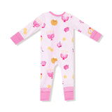 Convertible Romper - Hanukkah - Pink - HoneyBug 